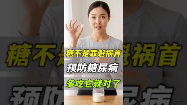 糖不是罪魁祸首！预防糖尿病，多吃它就对了！#糖尿病迷思 #健康饮食 #吃糖 #胰岛素抵抗 #体重管理 #健康知识 #二型糖尿病 #控糖 #膳食纤维 #洋车前子 #血糖稳定 #巧绿 #老爹与小慈