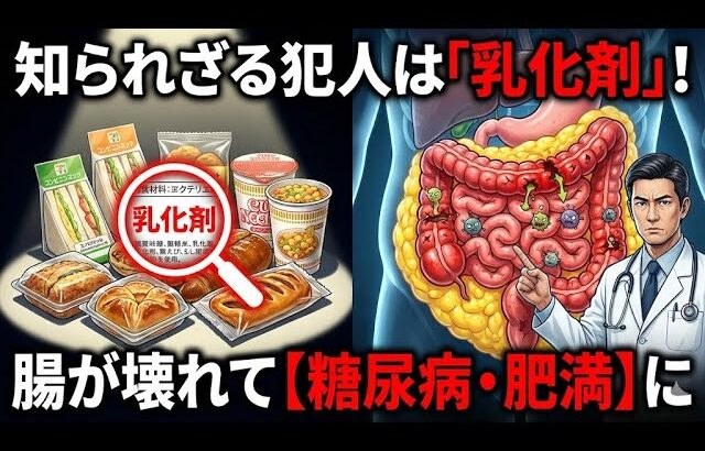 【専門医が警告】そのコンビニ食が糖尿病の原因！？「乳化剤」という名の知られざる猛毒と、腸が破壊される恐怖のメカニズム。