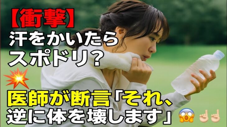 【えっ!?】熱中症対策にスポドリは無意味⁉️💦糖尿病専門医の本音が怖すぎた…⚠️