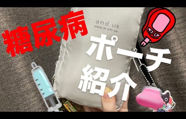 【糖尿病】普段持ち歩いてるポーチ紹介！！！！！  💉