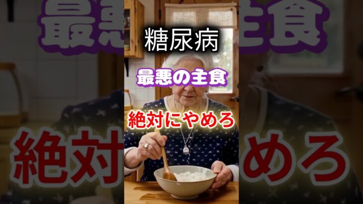 【１位は甘いものじゃない⁉】糖尿病を促す最悪の主食とは⁉#雑学 #健康 #医学 #ファッション #開運 #名言 #知恵