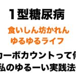 【１型糖尿病】カーボカウントって何？私のゆる～い実践法②
