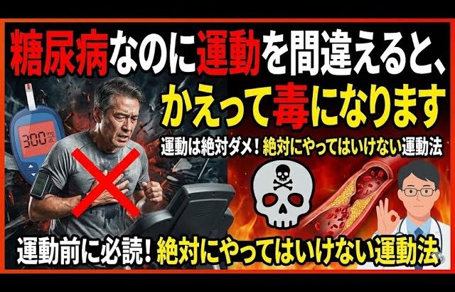 糖尿病、の運動は間違えると毒