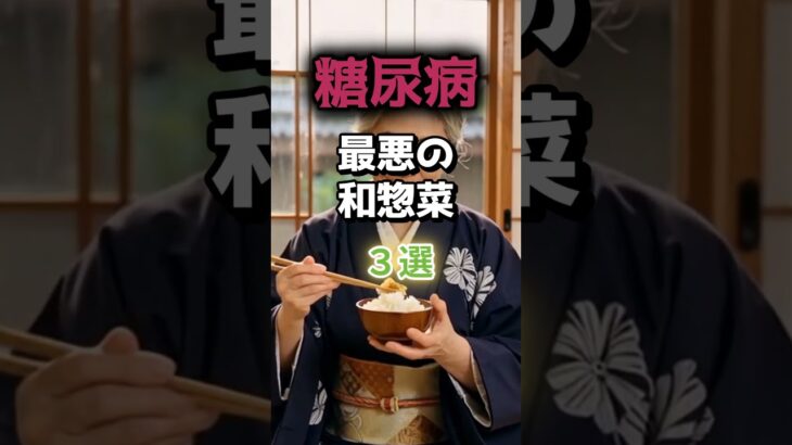 【1位は甘いものじゃない⁉】糖尿病になりやすい最悪の和惣菜とは⁉#雑学 #健康 #医学 #ファッション #開運 #名言 #知恵