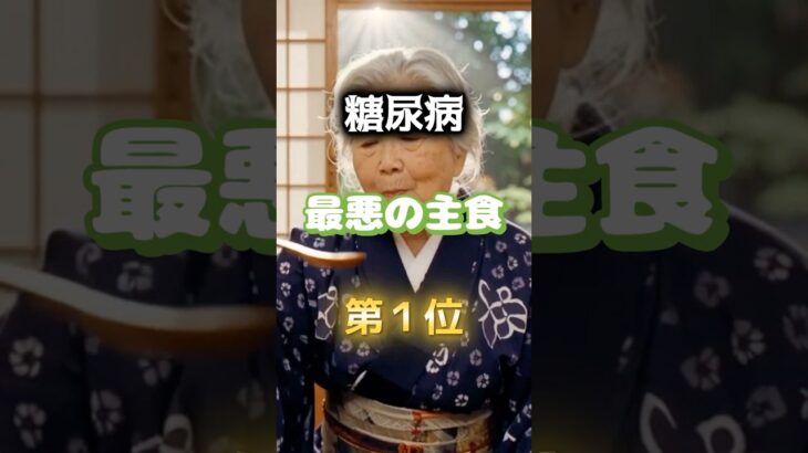 【1位は甘いものじゃない⁉︎】糖尿病になりやすい最悪の主食 #医学 #雑学 #健康 #料理 #高齢者
