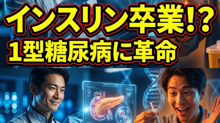 【1型糖尿病】インスリン注射が不要に？幹細胞による革新的な新治療を眼科医が解説