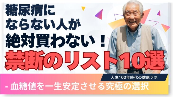 糖尿病にならない人が「絶対買わない」禁断のリスト10選 — 血糖値を一生安定させる究極の選択