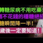 不吃藥也能逆轉糖尿病！醫師揭秘：2個不花錢的穩糖絕招，血糖瞬間降一半！讓你遠離糖尿病。