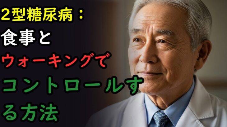 2型糖尿病対策の決定版！食事管理と歩行で体を変える