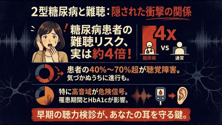 2型糖尿病と難聴：隠された関係