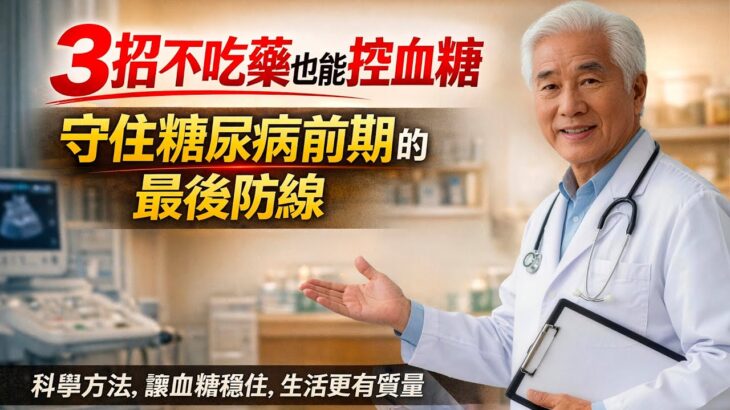 3 招不吃藥也能控製糖尿病前期｜如何守住血糖防線，讓疾病不找上門