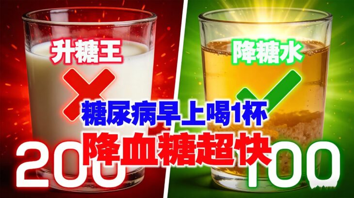 糖尿病健康可以喝的早上飲料，降血糖超快|早上空腹血糖飆高？早餐改喝這 3 杯「降糖神水」，比喝牛奶更穩血糖！【納福小站】#喵一下 #養生