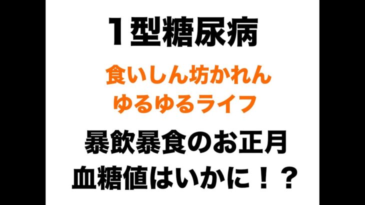 【１型糖尿病】お餅・おせち・すき焼き…暴飲暴食3日間の血糖コントロール