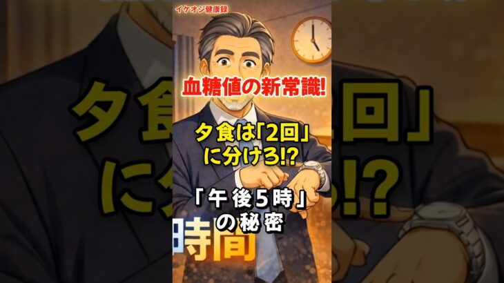 血糖値が安定？夕食は「午後5時」に〇〇食べるだけ　#健康 #シニア #糖尿病対策 #血糖値 #時間栄養学