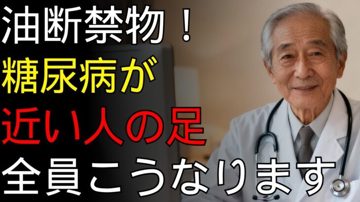 【手遅れになる前に！】 糖尿病が迫るサイン「足の異変」5選。 見逃すと切断の危機。 一生自分の足で歩くために、今すぐ確認すべき命の警告！| シニア男性