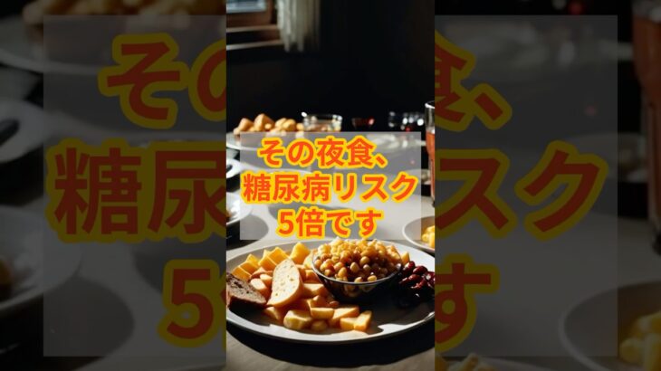 その夜食、糖尿病リスク5倍です　#糖尿病 #予防 #健康