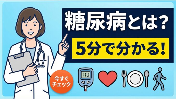 糖尿病とは何？たった5分で今すぐ理解できる！