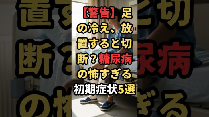 【警告】足の冷え、放置すると切断？糖尿病の怖すぎる初期症状5選 #shorts  #健康  #雑学