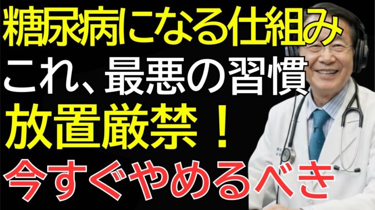 【知らないと危険】糖尿病になる人の共通習慣とは？日本人が特に注意すべき血糖値急上昇の真実｜足・失明・透析リスクまで医師が解説｜60代からの健康習慣