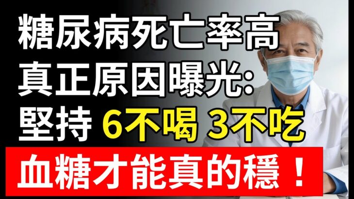 糖尿病吃藥也沒用？醫生嘆：這杯「水」比糖還毒！堅持6不喝3不吃，血糖才能真的穩。