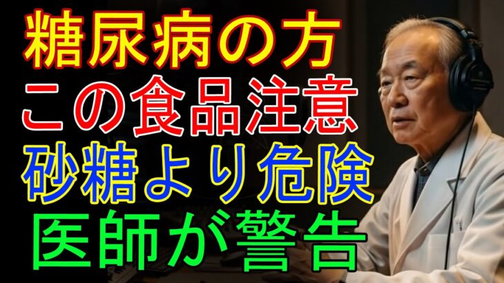 91歳の医師が語る｜糖尿病患者が絶対に避けるべき、砂糖より危険な食べ物5選 血糖値が爆発的に上がる「この食品」は絶対NG【シニア_健康】