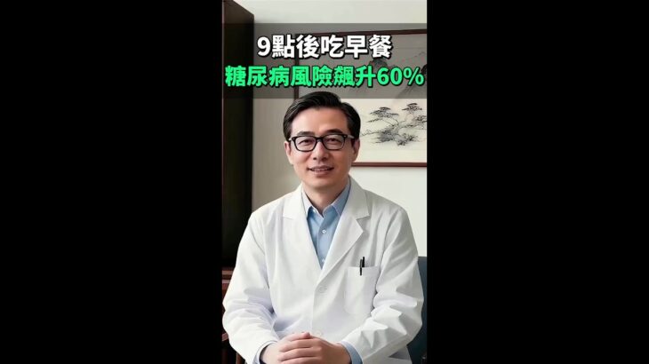 國際大型研究發現：9點後吃早餐，糖尿病風險狂飆60%！血糖代謝能力大打折扣！