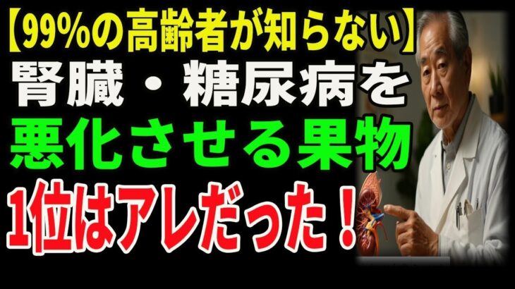 【99％の高齢者が知らない】腎臓・糖尿病を悪化させる果物、1位はアレだった！｜高齢者必見｜老後の健康｜健康長寿｜食事の知恵｜オーディオブック｜老後の備え