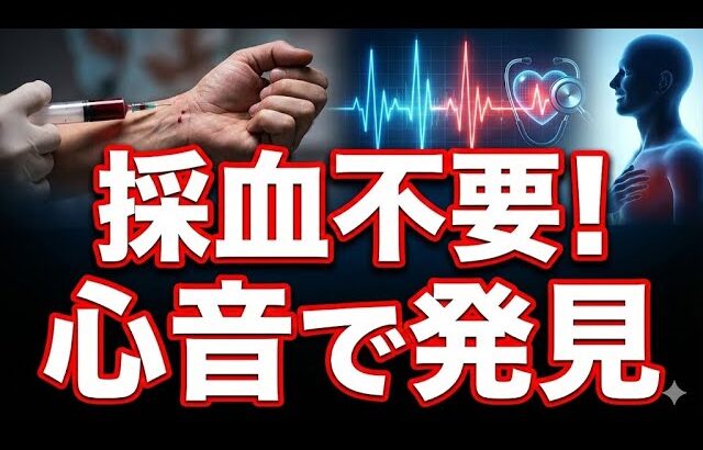 【採血終了】心電図だけで「糖尿病」がバレる！？日本の最新AIが魔法すぎた。