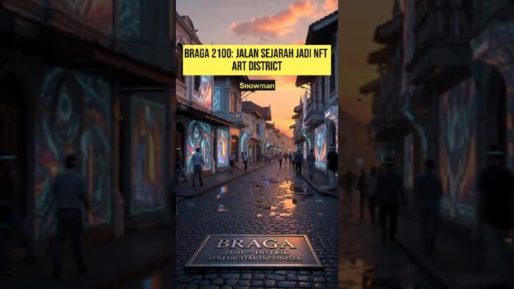 Braga 2100: Jalan Legendaris Jadi NFT Art District! 🎨🤖#braga #TeknologiIndonesia #FutureIndonesia