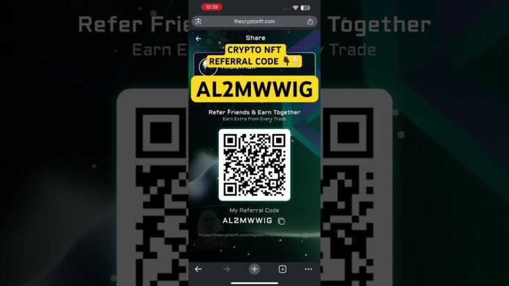 Crypto nft referral code ( AL2MWWIG ) || Crypto nft invitation code || Crypto nft link