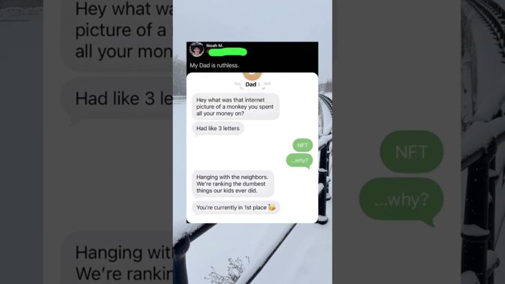 Dad Burns Son Over NFT Scam 💀😂 #Shorts