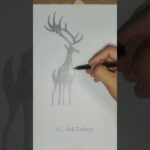 Deer Of The Eclipse #art #nft #viral #lineart #opensea #sketch #painting