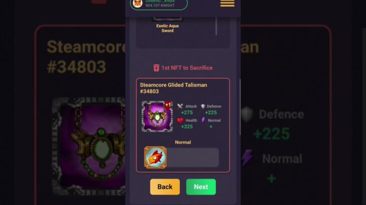 FOREST KNIGHT (-NFT RPG) MARGE EPIC+2 @ChronoGames-Official @NFT