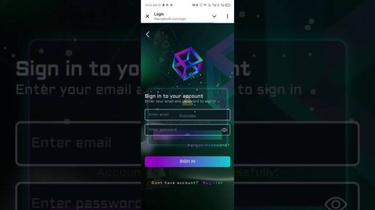 HOW TO CREATE CRYPTO NFT ACCOUNT VERY EASY METHOD 100 💯 SCURE 🥇💯💯💯.  my crypto NFT link 🖇️