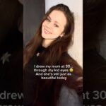 I drew my mom at 30…through my kid eyes 👀 #nft #digitalart #mom #shorts #opensea