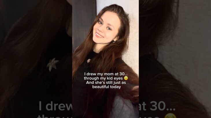 I drew my mom at 30…through my kid eyes 👀 #nft #digitalart #mom #shorts #opensea