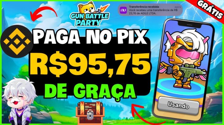 🔥 JOGO NFT GRÁTIS MOBILE – PAGANDO no PIX ! Como GANHAR no GUN BATTLE PARTY – JOGO FREE TO PLAY