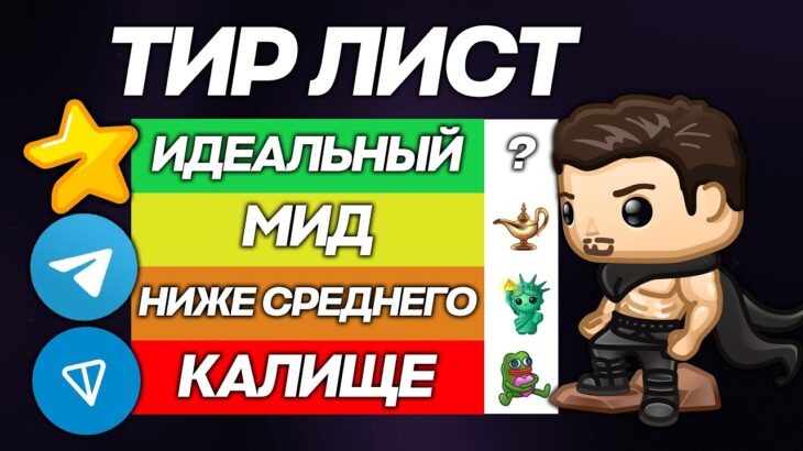 ТИР ЛИСТ NFT-ПОДАКОВ в TELEGRAM