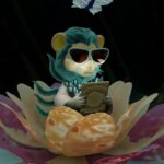 NFT digger- #642 lotus colleting ghost #3d #NFTdigger #nftcoin #digger #gallery #digitalart #nft