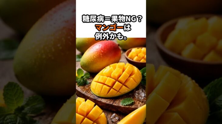 糖尿病＝果物NG？マンゴーは例外かもしれません。