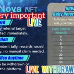 NOVA NFT New Update Withdrawal New Reward Structure:Daily Direct Referrals Reward Amount2 referrals