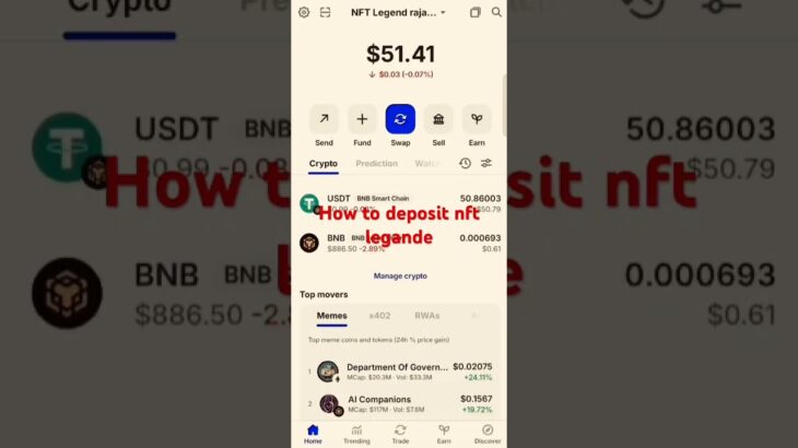 Nft legend me deposite kaise kare # nftlegende