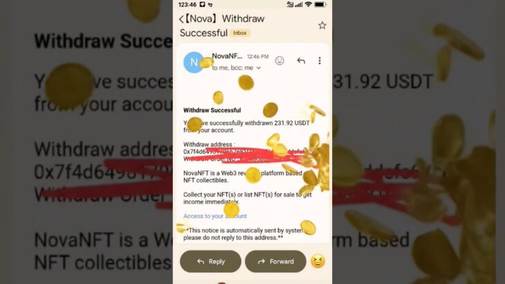 Nova NFt Today Withraw 😎😎😎❤ #nft #novanft #crypto