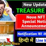 Nova Nft Today Big New Update | TreasureNFT Big Update | Withdrawal Start 😱 | Blockchain Live #video