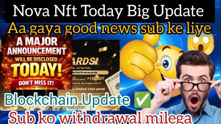 Nova Nft Today New Big Update | Treasure Nft Today New update | How to Diposit in Nova Nft #trending