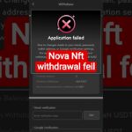Nova Nft withdrawal update today l treasure Nft #treasurenft #treasurenft
