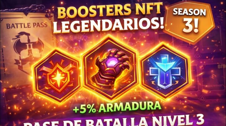 🚨 OLDERFALL: Llegaron los BOOSTERS NFT LEGENDARIOS | Pase de Batalla T3