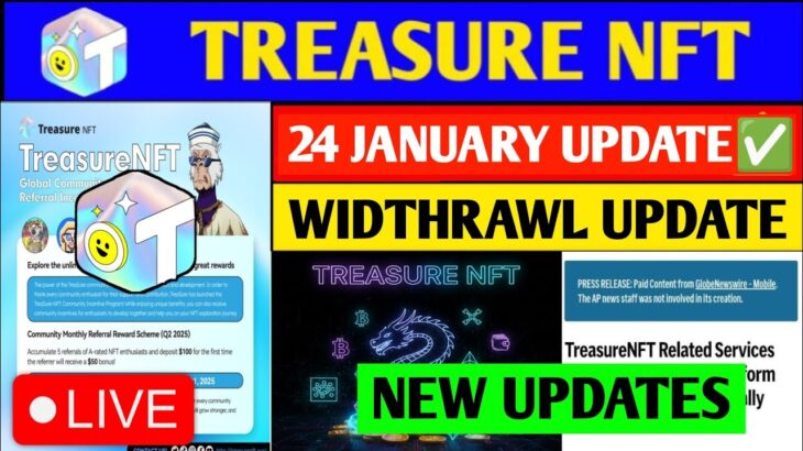 Treasure Fun Withdrawal Launch 🤑 treasure fun withdrawal | treasure nft latest update