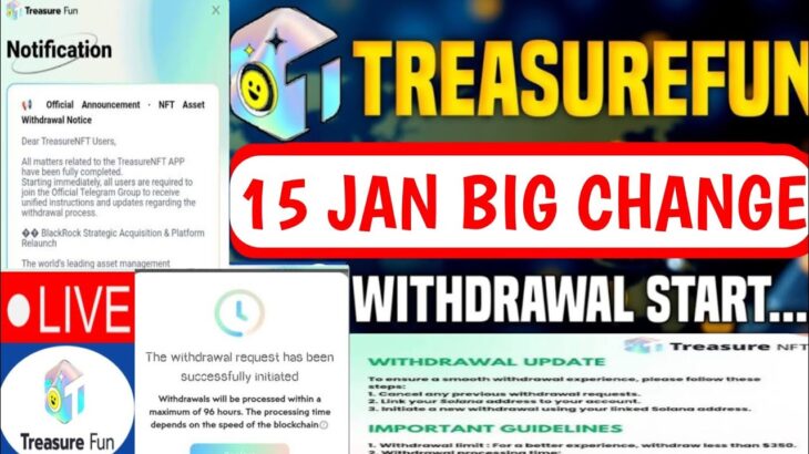 Treasure NFT New Update Today | Treasure FUN New Update Today | Treasure Nft Withdrawal
