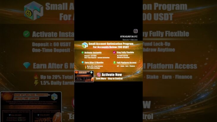 Treasure NFT New Update Today for Small Users | Nova NFT New Update  #nft #treasurenft #treasurefun